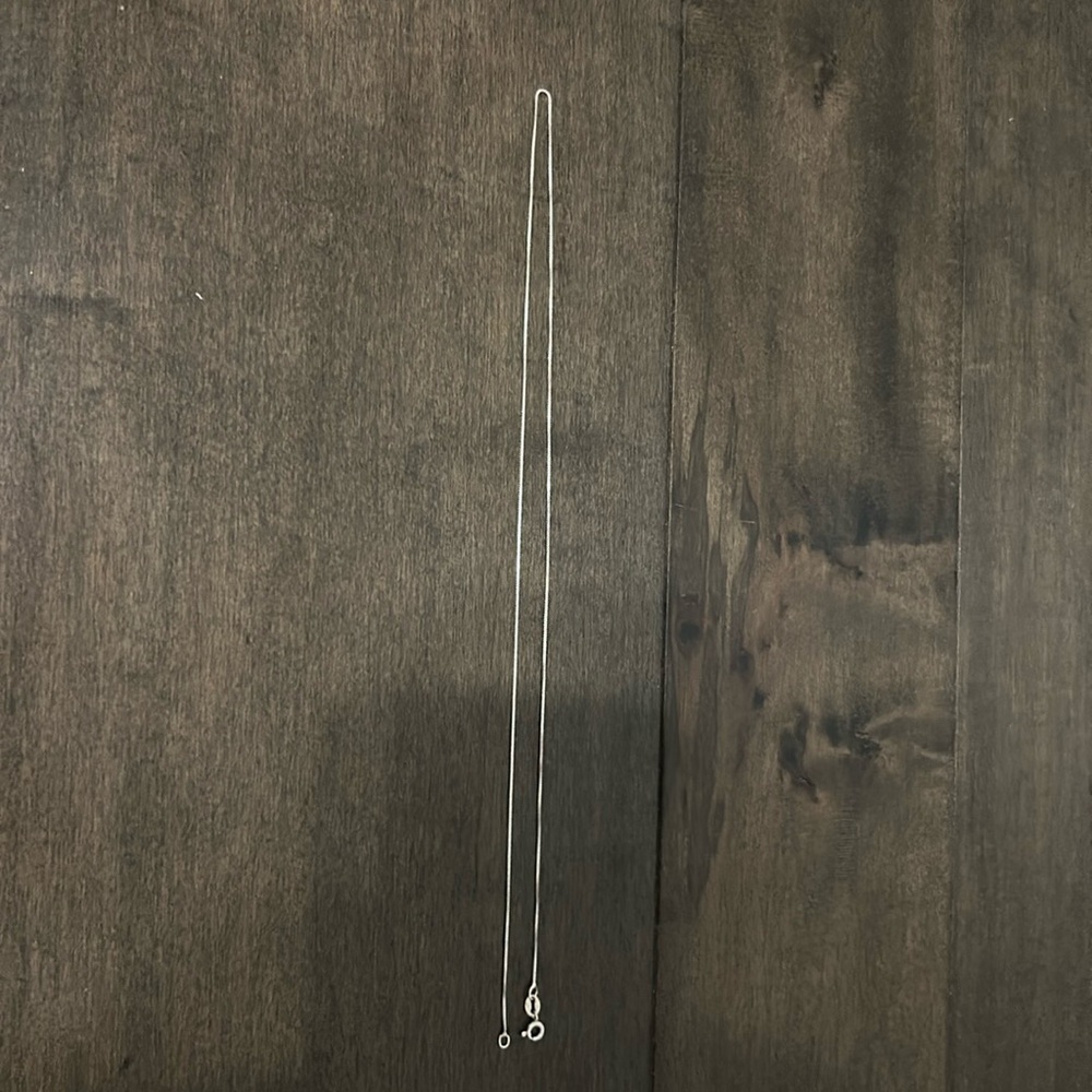 19' sterling silver necklace